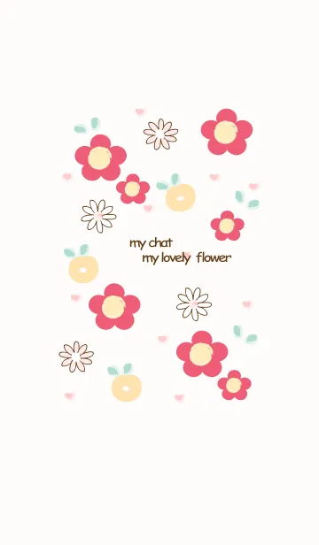 [LINE着せ替え] My chat my lovely flower 66の画像1