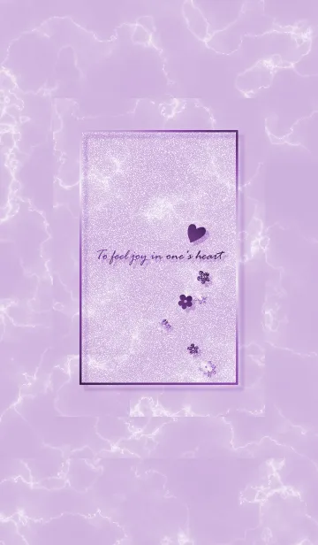 [LINE着せ替え] ～「心に花を♬」♥パープル53_1～の画像1