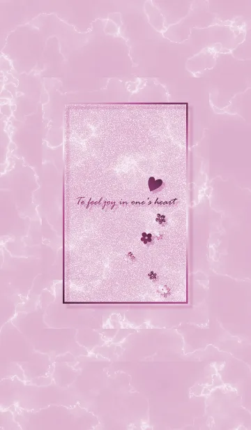 [LINE着せ替え] ～「心に花を♬」♥ピンク54_1～の画像1