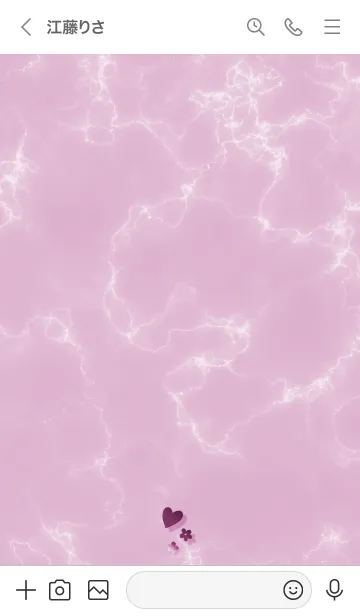 [LINE着せ替え] ～「心に花を♬」♥ピンク54_1～の画像3