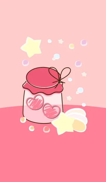 [LINE着せ替え] mini heart in the little jar 75の画像1