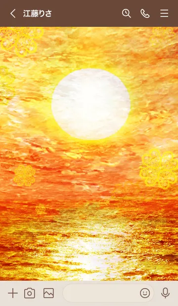 [LINE着せ替え] ＊運気最強太陽の浄化パワー＊油絵の画像3