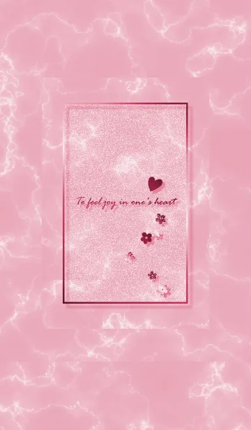 [LINE着せ替え] ～「心に花を♬」♥ピンク55_1～の画像1