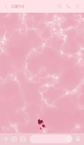 [LINE着せ替え] ～「心に花を♬」♥ピンク55_1～の画像3