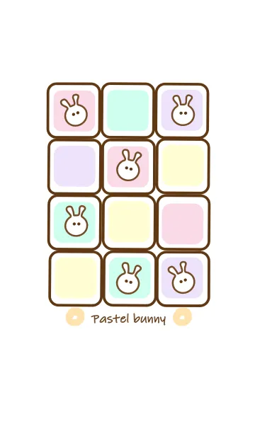 [LINE着せ替え] mini pastel bunny 9の画像1