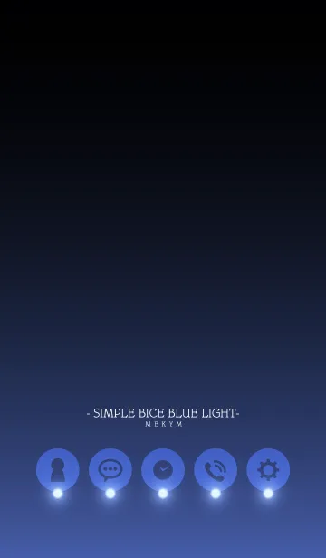 [LINE着せ替え] - SIMPLE BICE BLUE LIGHT -の画像1