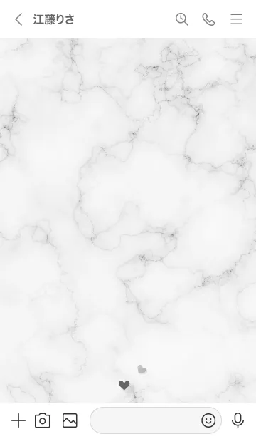 [LINE着せ替え] ～「優しさ♬」♥グレー03_1～の画像3