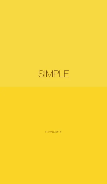 [LINE着せ替え] b17_25_イエロー1-3の画像1