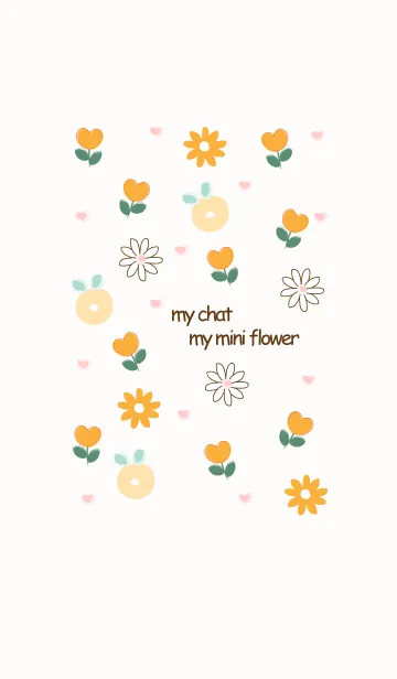 [LINE着せ替え] mini orange flowers 18の画像1