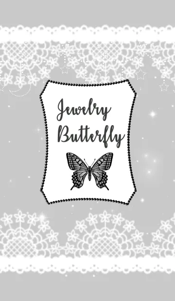 [LINE着せ替え] Jewelry Butterfly♡glay&pinkの画像1