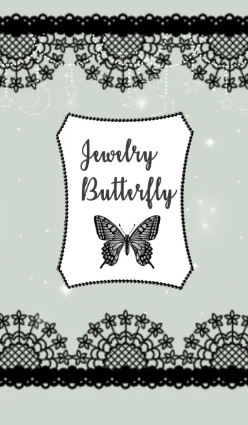 [LINE着せ替え] Jewelry Butterfly♡light glayの画像1