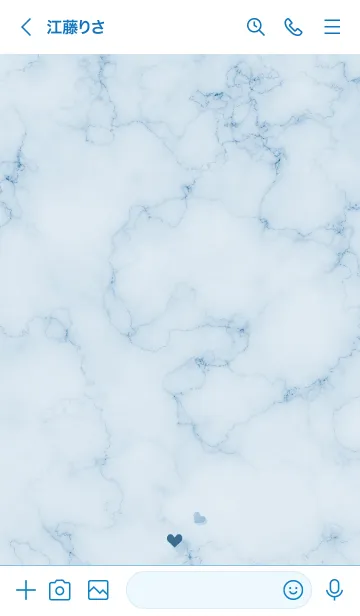 [LINE着せ替え] ～「優しさ♬」♥ブルー18_1～の画像3