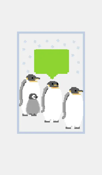 [LINE着せ替え] Pixel Art animal --- Penguin 1の画像1