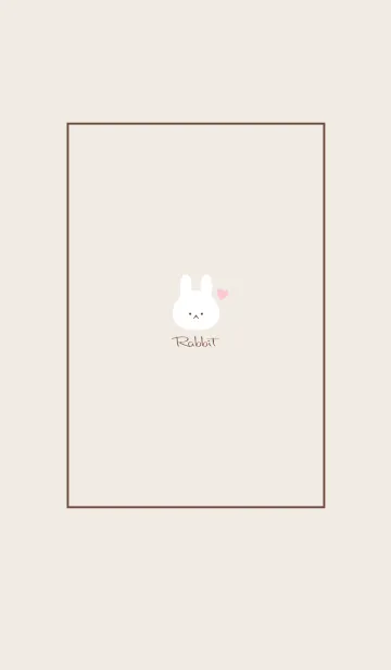 [LINE着せ替え] Rabbit-Dusky Beige 10の画像1