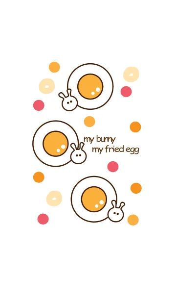 [LINE着せ替え] mini bunny & fried egg 9の画像1