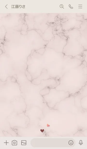 [LINE着せ替え] ～「優しさ♬」♥ピンクブラウン14_1～の画像3