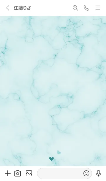 [LINE着せ替え] ～「優しさ♬」♥ブルーグリーン15_1～の画像3