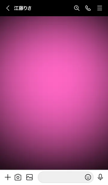 [LINE着せ替え] Rose Pink in black Vr.8 (JP)の画像3