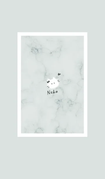 [LINE着せ替え] ～大理石と猫2♥グレー01_1～の画像1