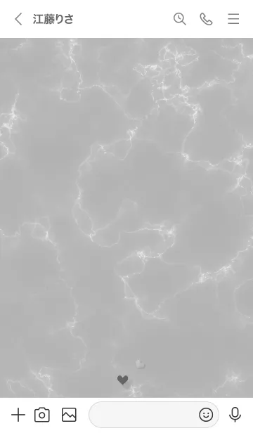 [LINE着せ替え] ～「優しさ♬」♥グレー22_1～の画像3