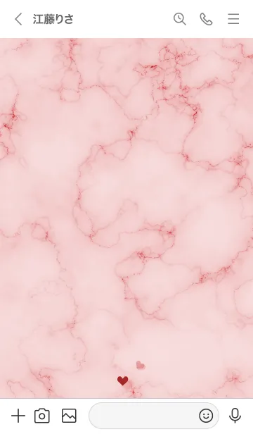 [LINE着せ替え] ～「優しさ♬」♥ピンク17_1～の画像3