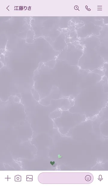 [LINE着せ替え] ～「優しさ♬」♥パープル24_1～の画像3