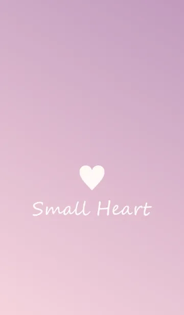 [LINE着せ替え] Small Heart *Purple Gradation 5*の画像1