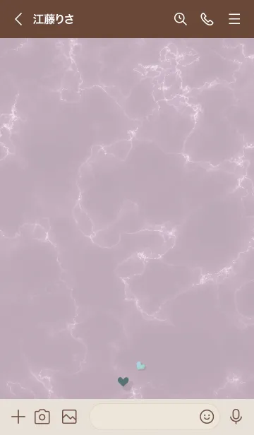 [LINE着せ替え] ～「優しさ♬」♥パープル25_1～の画像3