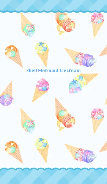[LINE着せ替え] Shell Mermaid Icecreamの画像1
