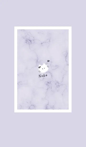[LINE着せ替え] ～大理石と猫2♥パープル03_1～の画像1