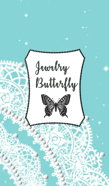 [LINE着せ替え] Jewelry Butterfly♡light blueの画像1