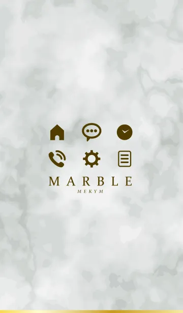 [LINE着せ替え] MARBLE - SIMPLE MONOTONE - 12の画像1