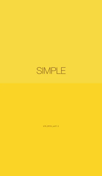 [LINE着せ替え] b19_25_イエロー1-9の画像1