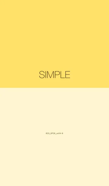 [LINE着せ替え] B20.26_イエロー4-6の画像1