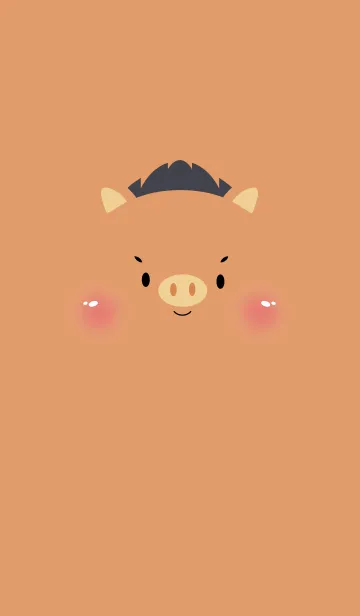 [LINE着せ替え] Face Boar  Simple Theme (JP)の画像1