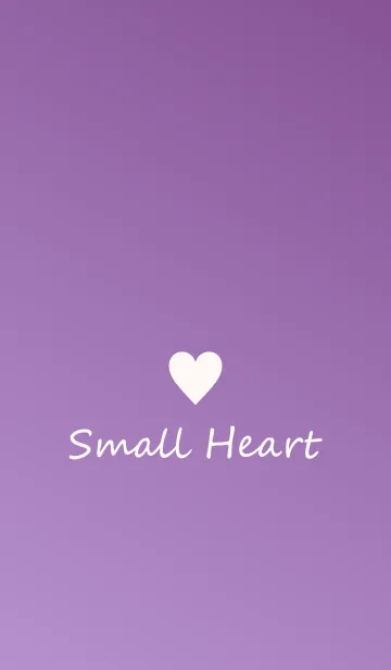 [LINE着せ替え] Small Heart *Purple Gradation 6*の画像1