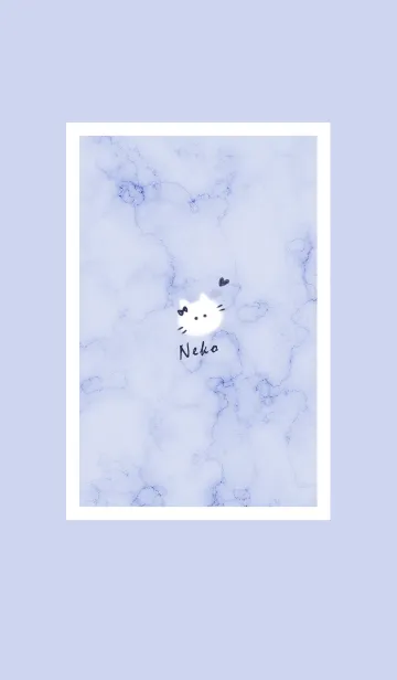 [LINE着せ替え] ～大理石と猫2♥パープル11_1～の画像1