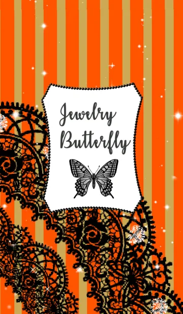 [LINE着せ替え] Jewelry Butterfly♡ ハローウィンカラー♪の画像1