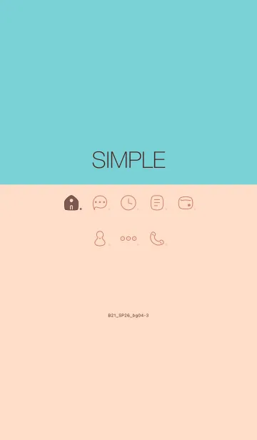 [LINE着せ替え] B21.26_ベージュ4-3の画像1