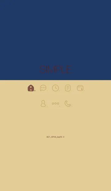 [LINE着せ替え] B21.26_ベージュ5-3の画像1