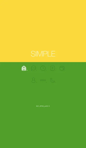 [LINE着せ替え] B21.26_イエロー2-3の画像1