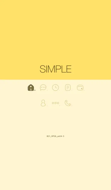 [LINE着せ替え] B21.26_イエロー4-3の画像1