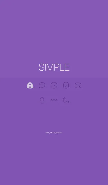 [LINE着せ替え] 621.25_パープル1-3の画像1