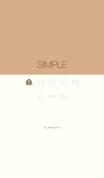 [LINE着せ替え] 221.24_ベージュ2-3の画像1