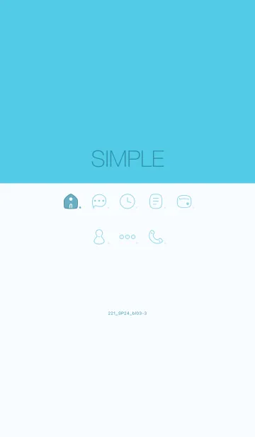 [LINE着せ替え] 221.24_ブルー3-3の画像1