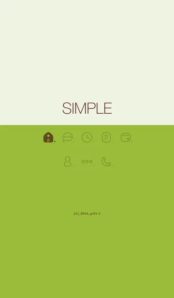 [LINE着せ替え] 221.24_グリーン3-3の画像1