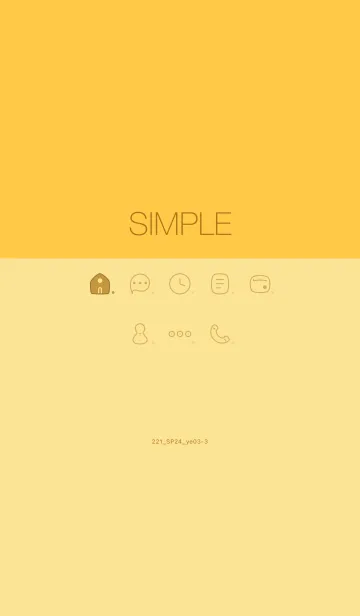 [LINE着せ替え] 221.24_イエロー3-3の画像1