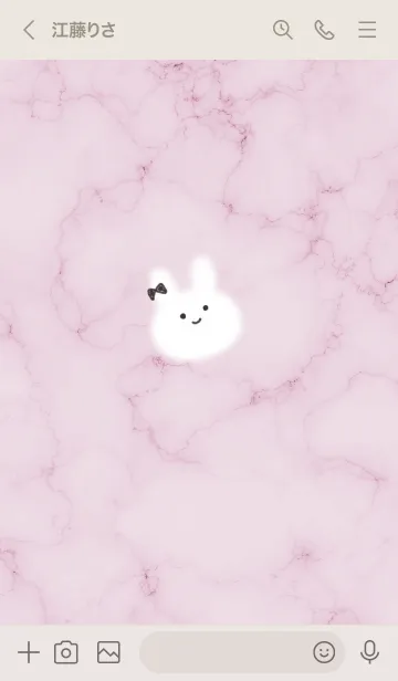 [LINE着せ替え] ～大理石と笑顔のうーたん2♥ピンク06_1～の画像3