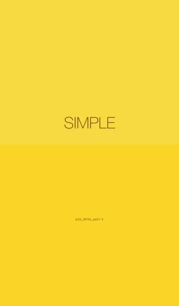 [LINE着せ替え] b20_25_イエロー1-9の画像1