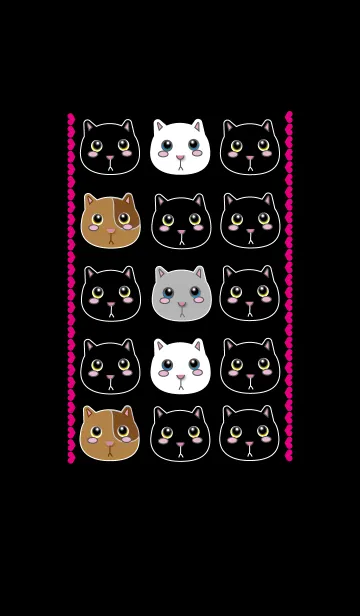 [LINE着せ替え] 黒猫ちゃんと仲間達の画像1